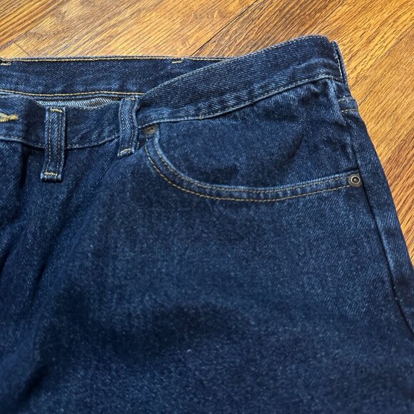 Wrangler Regular Fit Medium Wash Straight Leg Jeans Men’s Size 46 x 30 Y2K - Picture 5 of 14